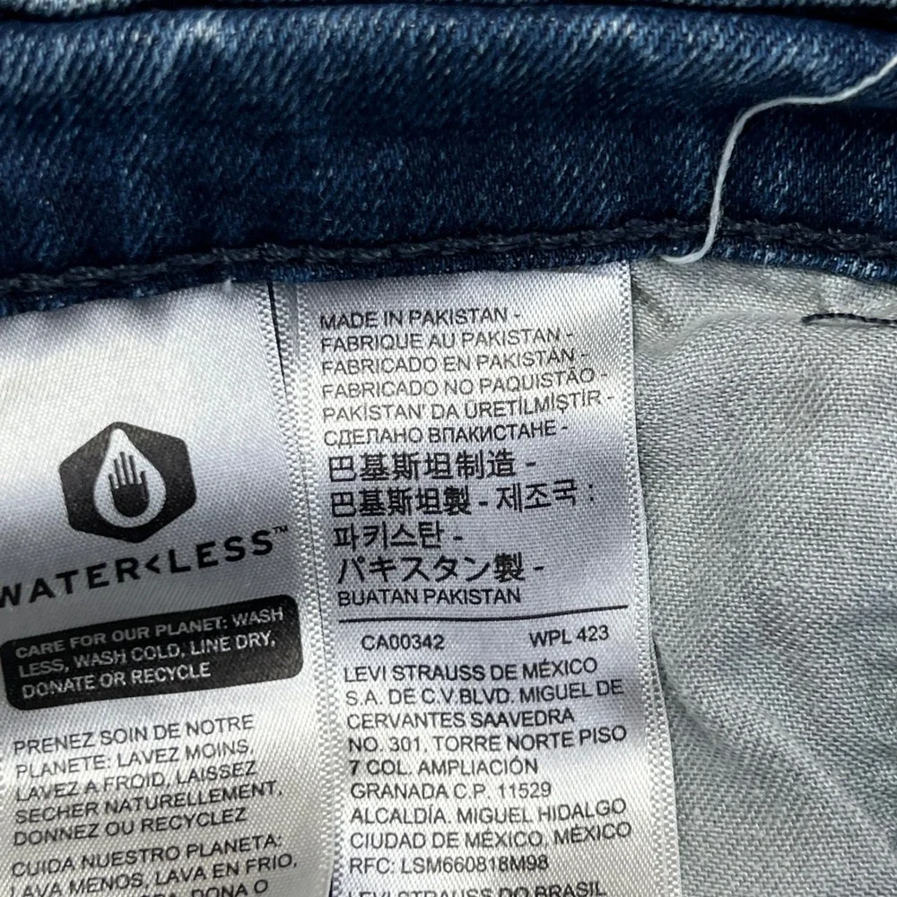 Levis 502 Jeans 33x30(34x28) Regular Taper Blue Denim Stretch All Seasons Tech